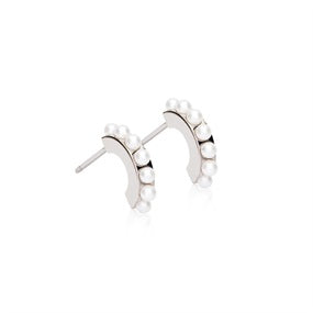 CJ NT Pendant Pearl Curved White 10 mm
